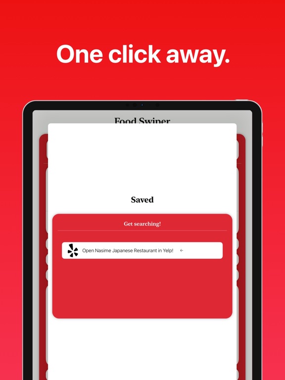 Food Swiper - Find food! iPad screenshot 4 - Food & Drink app