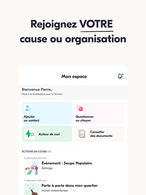 Screenshot #4 pour Qomon - Causes, Campagnes