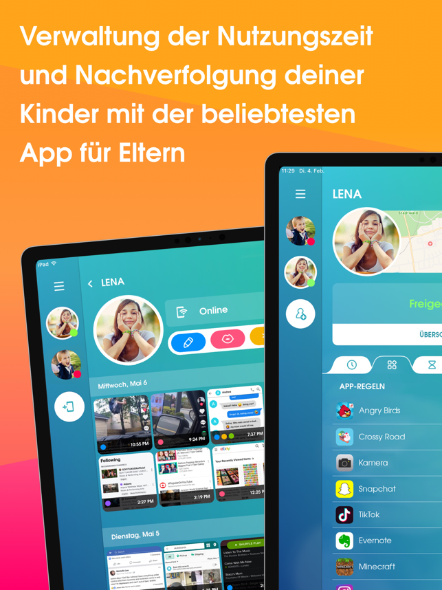 ‎Screen Time App & Handy Orten Screenshot