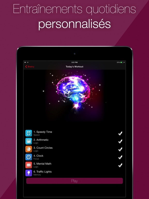 Screenshot #6 pour Brainy - Entraînement cérébral