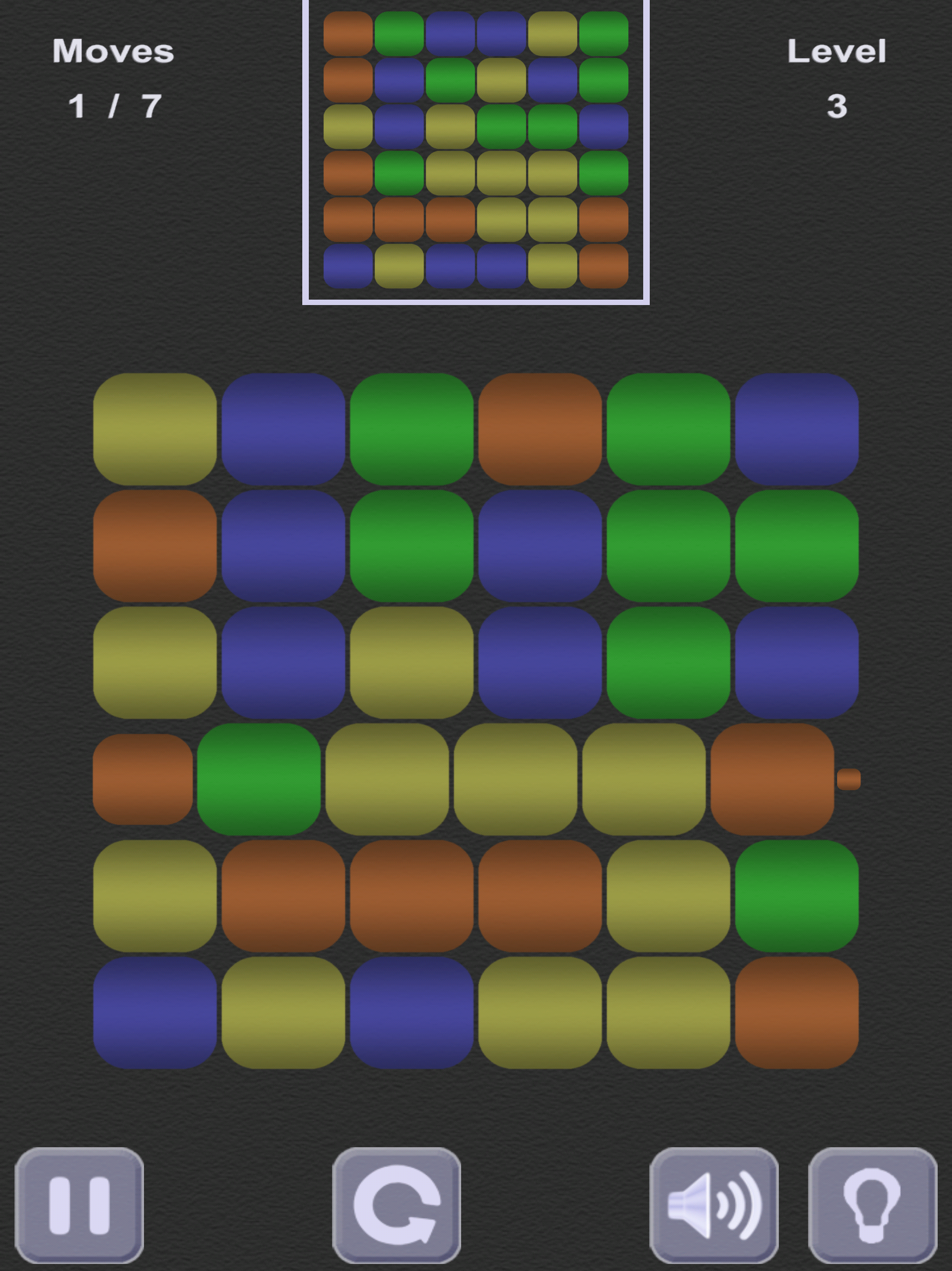 Puzzle flat cube