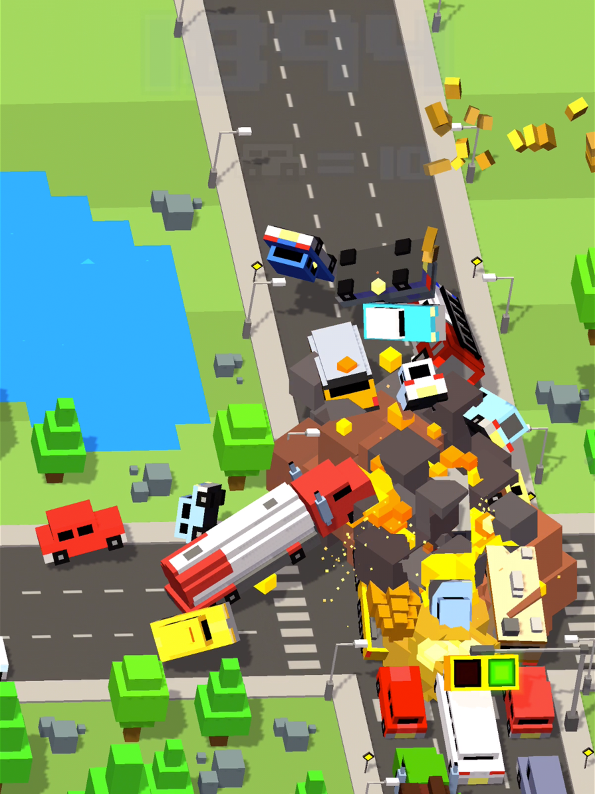 Crossy Crash Traffic Panic