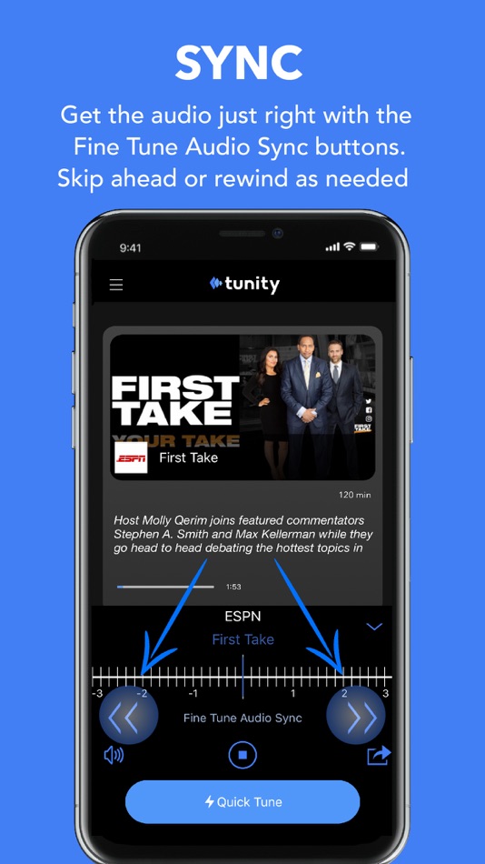 #4. Tunity: Hear Any Muted TV Live (iOS) 게시자: AudioStreamTV Inc.