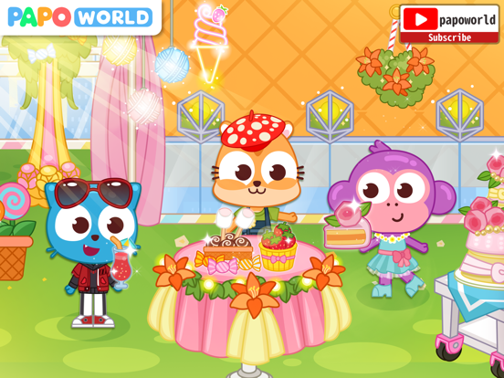 Papo Town Dessert Shop iPad screenshot 4 - Education app