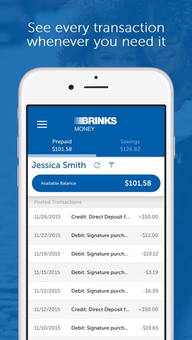 Brink's Money Prepaid Screenshot