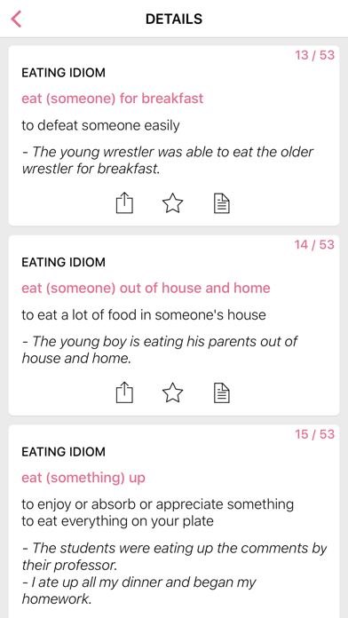 Food - Legal idioms Screenshot