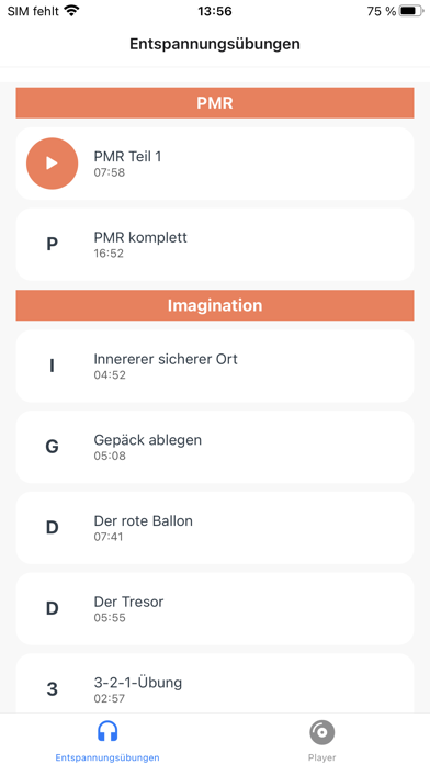 Entspannungsübungen Screenshot