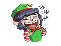 Christmas Santa Funny Sticker