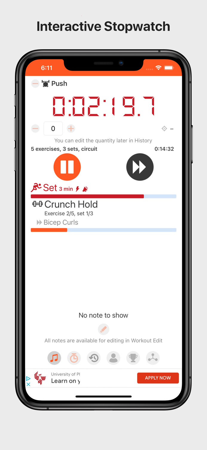 FitMate HIIT Stopwatch