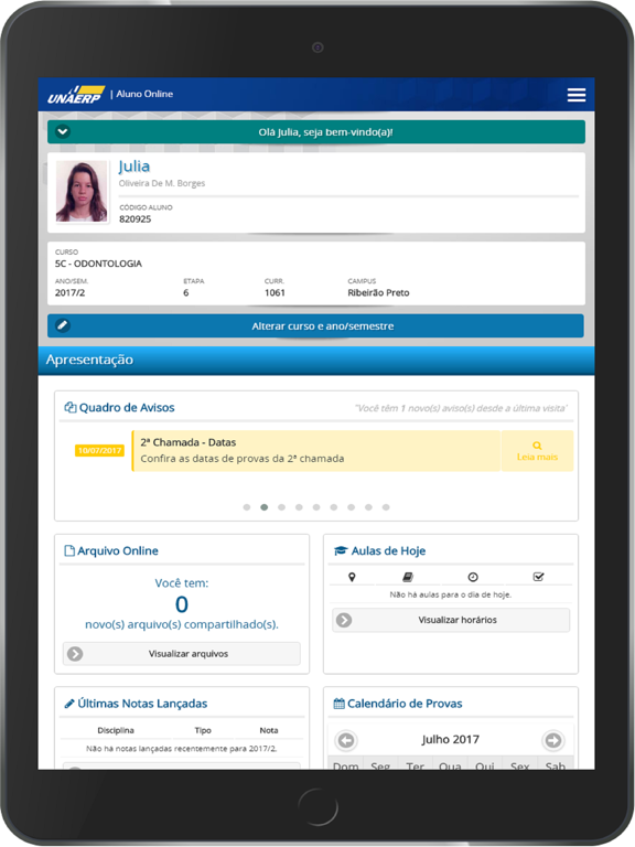 Screenshot #5 pour Aluno Online Mobile