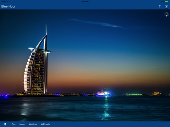 Blue Hour, Sun, Moon, Weather iPad app afbeelding 5