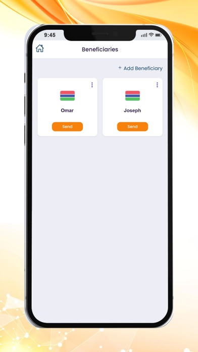 GPS Money Transfer Screenshot