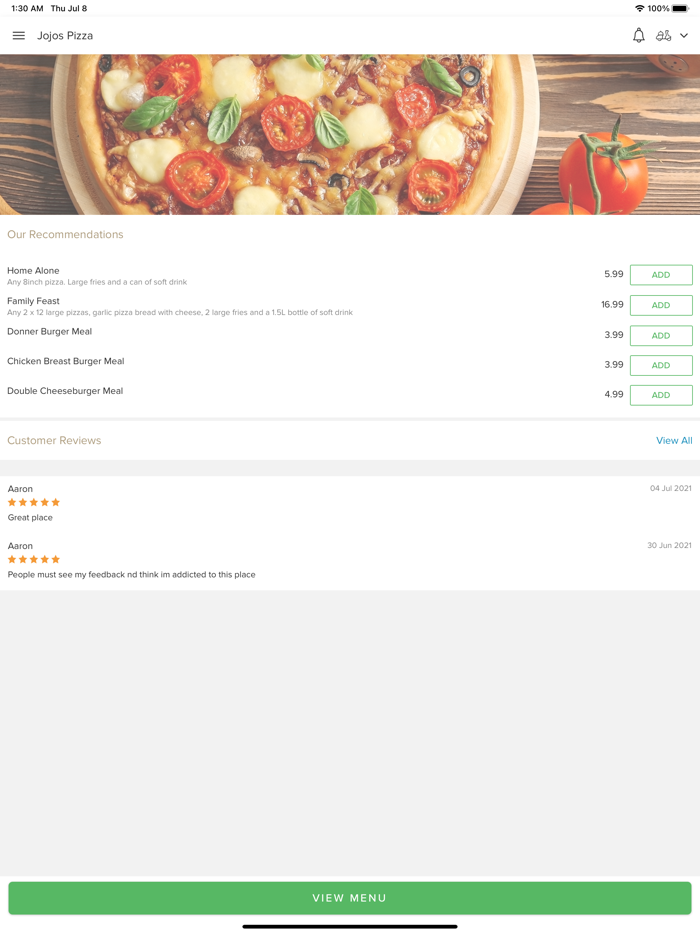 Jojos Pizza Hodge hill