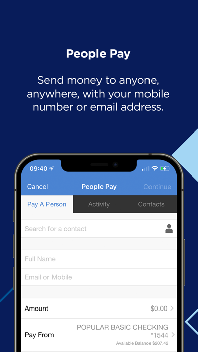 Popular Bank Mobile Screenshot