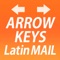 With our " Arrow Keys Latin Mail Keyboard", you can write messages easier and faster with our original extended keys