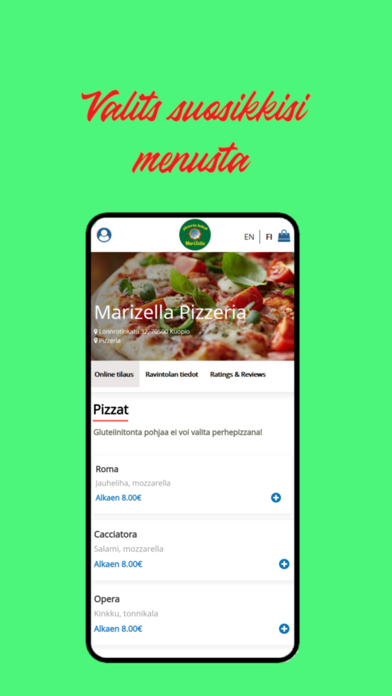 Marizella Pizzeria Screenshot