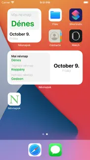 névnap naptár iphone screenshot 1