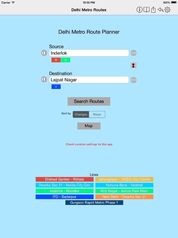 Delhi Metro Route Planner