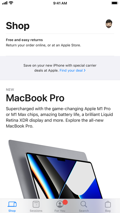 Screenshot 1 of Apple Store App