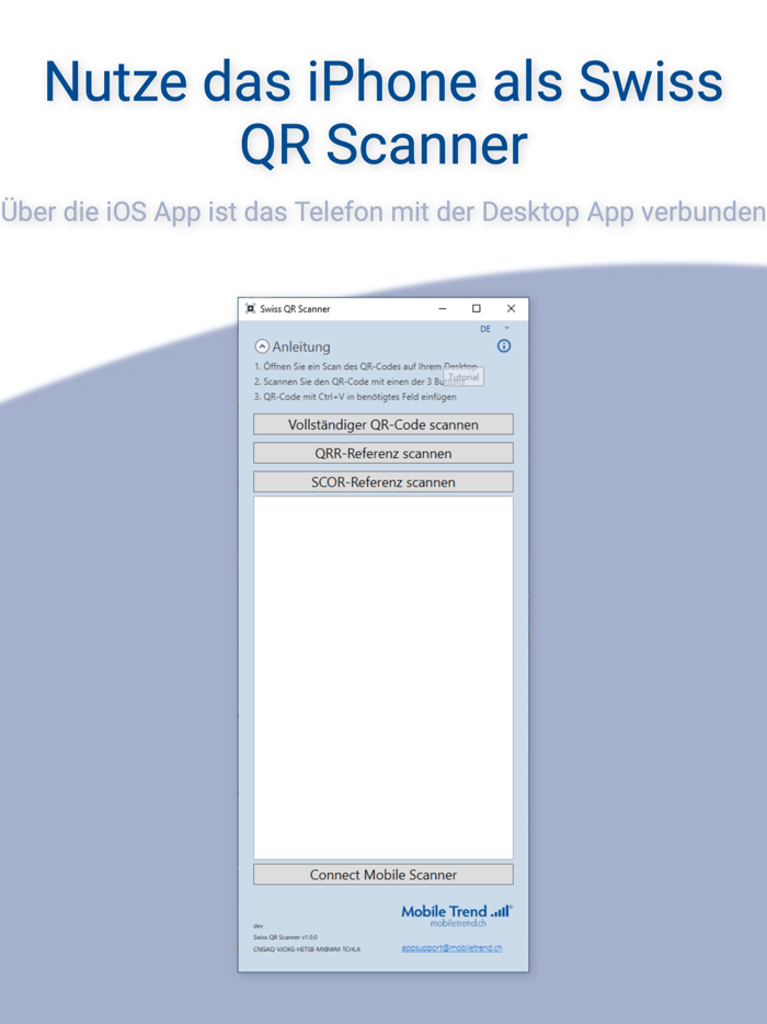 Swiss QR Scanner Tool