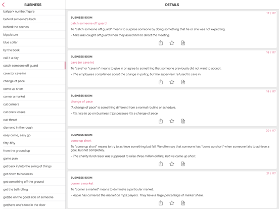 Screenshot #5 pour Food - Business idioms