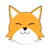 fox ball sticker
