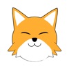 fox ball sticker