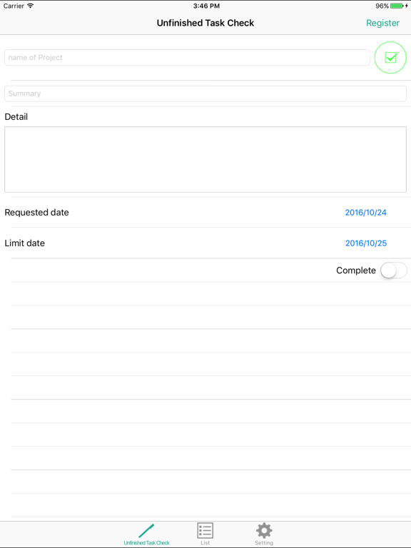Screenshot #4 pour Unfinished Task Check