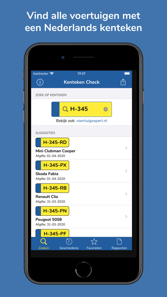 #1. Kenteken Check (iOS) 由: Voertuigexpert B.V.