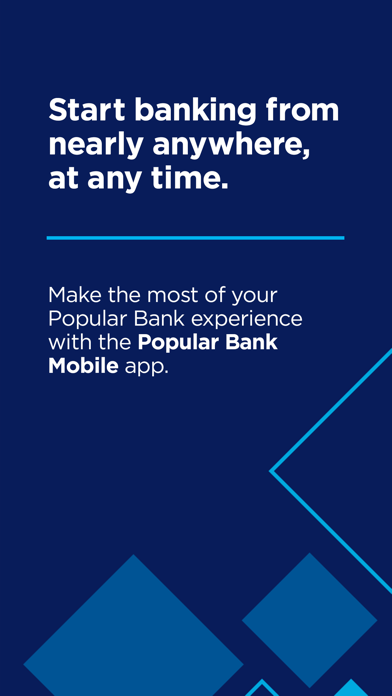 Popular Bank Mobile Screenshot