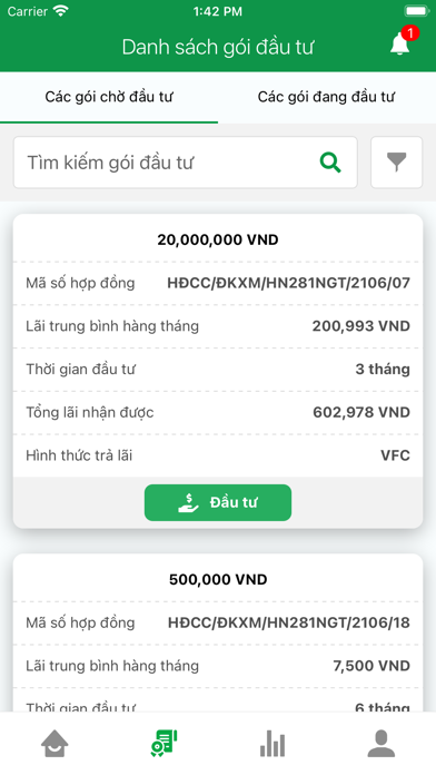 Đầu tư Tiện Ngay Screenshot