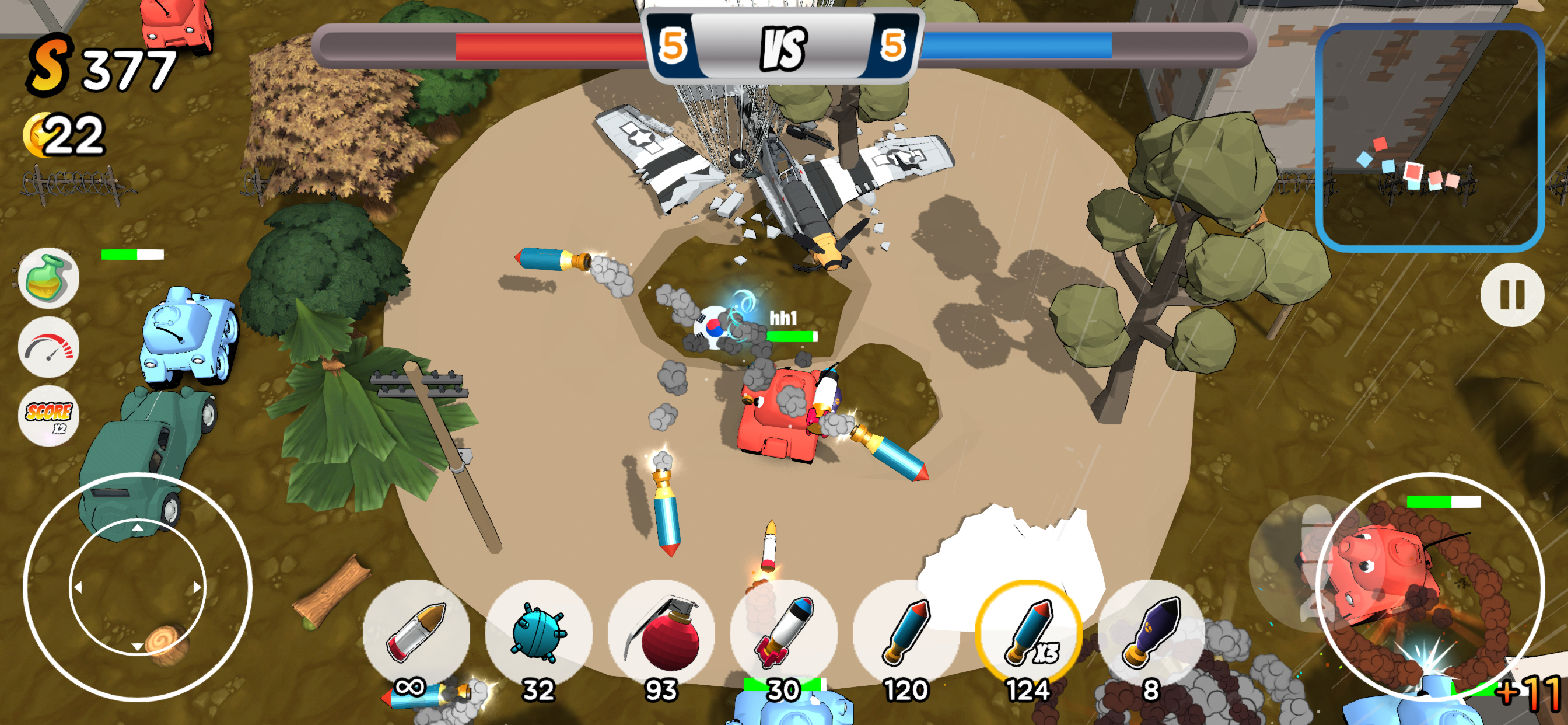 Mini Tank- Hit,Shoot,Action