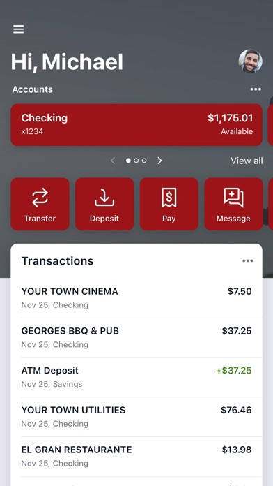 Peoples Bank & Trust Company Screenshot