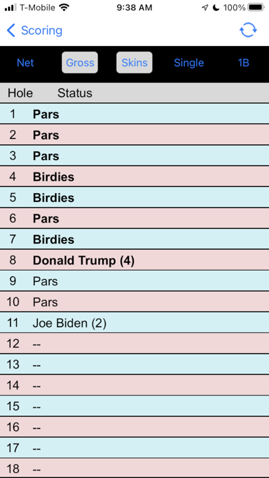 Golf Wager Screenshot