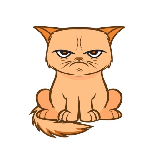 Angry Kitten Stickers icon