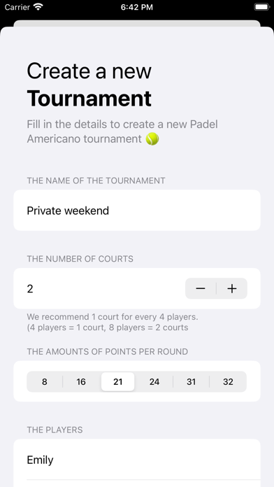 Padel Americano - Tournaments Screenshot