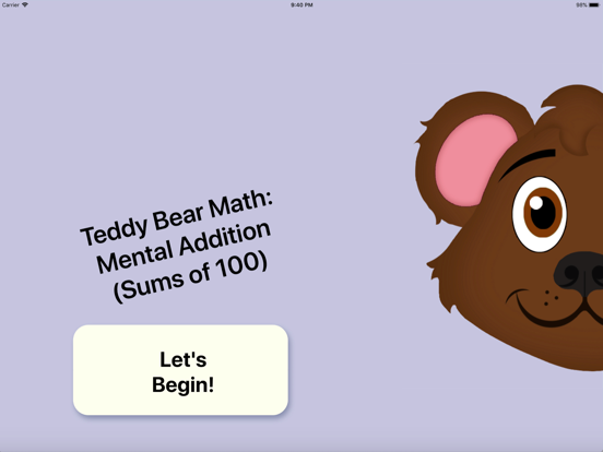 Screenshot #4 pour Teddy Bear Math - Add to 100