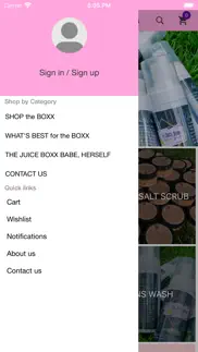juice boxx organics iphone screenshot 2