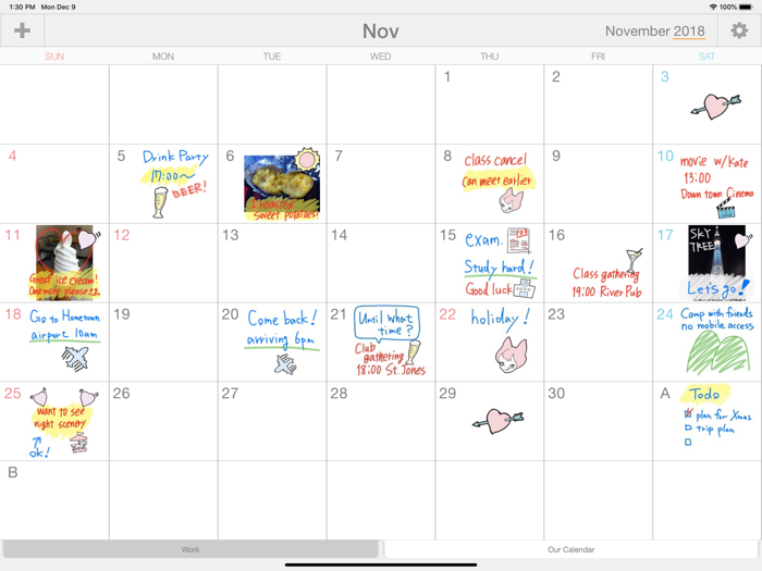 Palu - Handwriting Calendar -