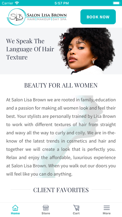 Salon Lisa Brown - Alabama Screenshot