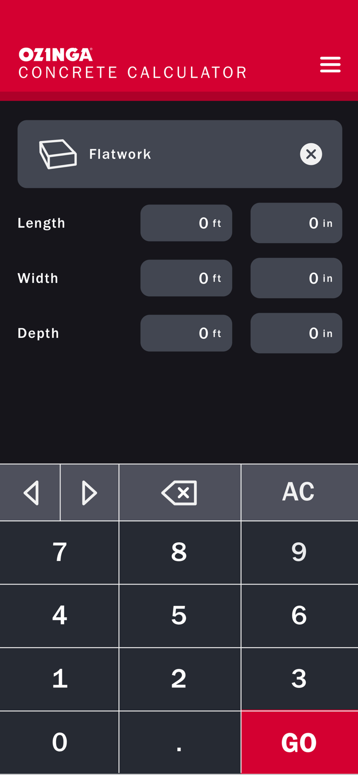 Ozinga Concrete Calculator screenshot 4