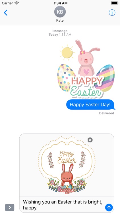 Happy Easter Day Stickers