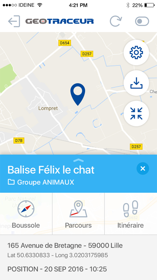 #2. GEOTRACEUR Mobile (iOS) 由: GEONATIVE SAS