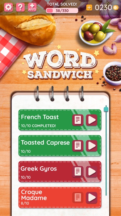 Word Sandwich Screenshot