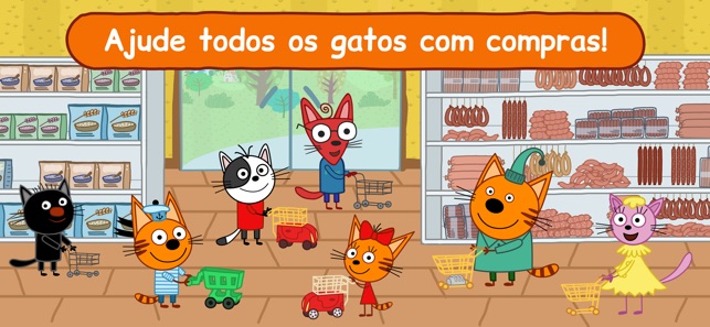 Jogo Infantil do Gatinho no Supermercado  Joguinho das Frutinhas Kids  Games do Mercadinho Baby 
