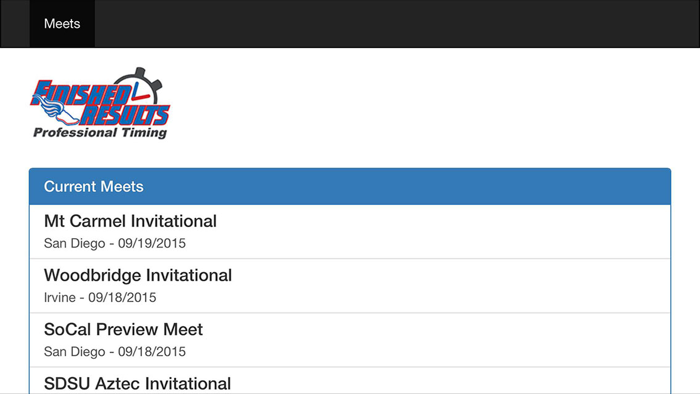 Finished Results Live