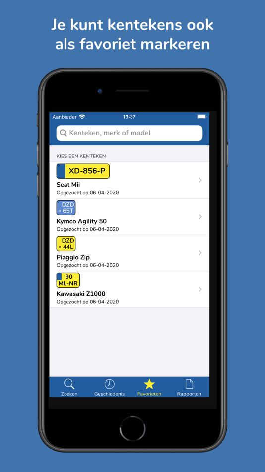 #5. Kenteken Check (iOS) 由: Voertuigexpert B.V.