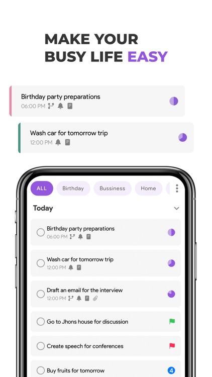 To do list: Calendar & Planner