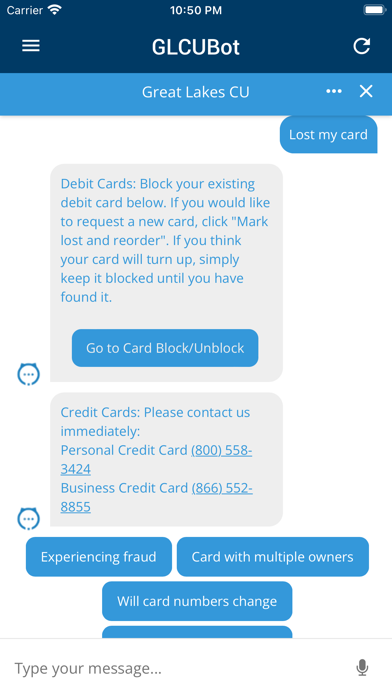 GLCU Mobile Banking Screenshot