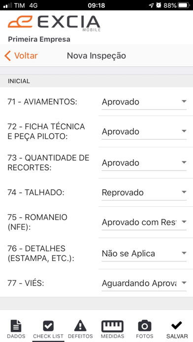EXCIA Inspeção (Antigo) Screenshot